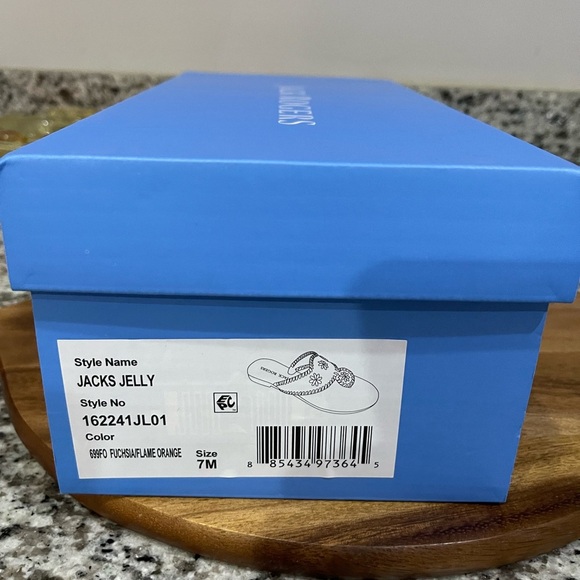 Jack Rogers Jelly Sandals Fuchsia Pink Size 7 - Picture 2 of 9